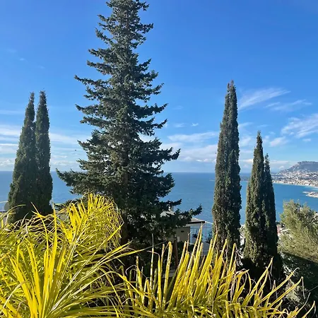 Modern Seaview With Pool Above Monaco
