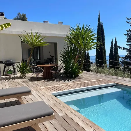 Modern Seaview With Pool Above Monaco