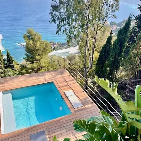 Modern Seaview With Pool Above Monaco Grimaldi (Liguria)