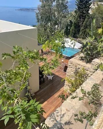 Modern Seaview With Pool Above Monaco Grimaldi (Liguria)