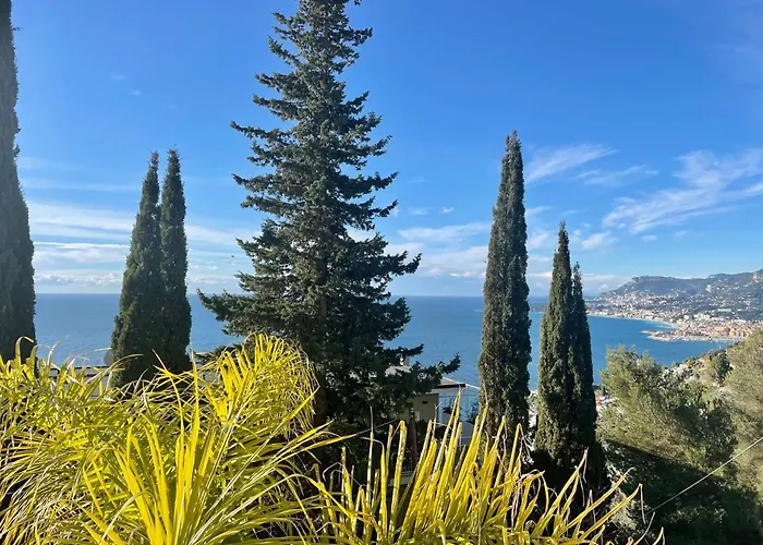 Modern Seaview With Pool Above Monaco