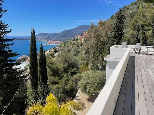 Modern Seaview With Pool Above Monaco Grimaldi (Liguria)