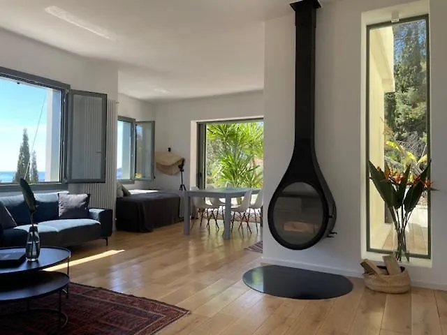 Modern Seaview With Pool Above Monaco *